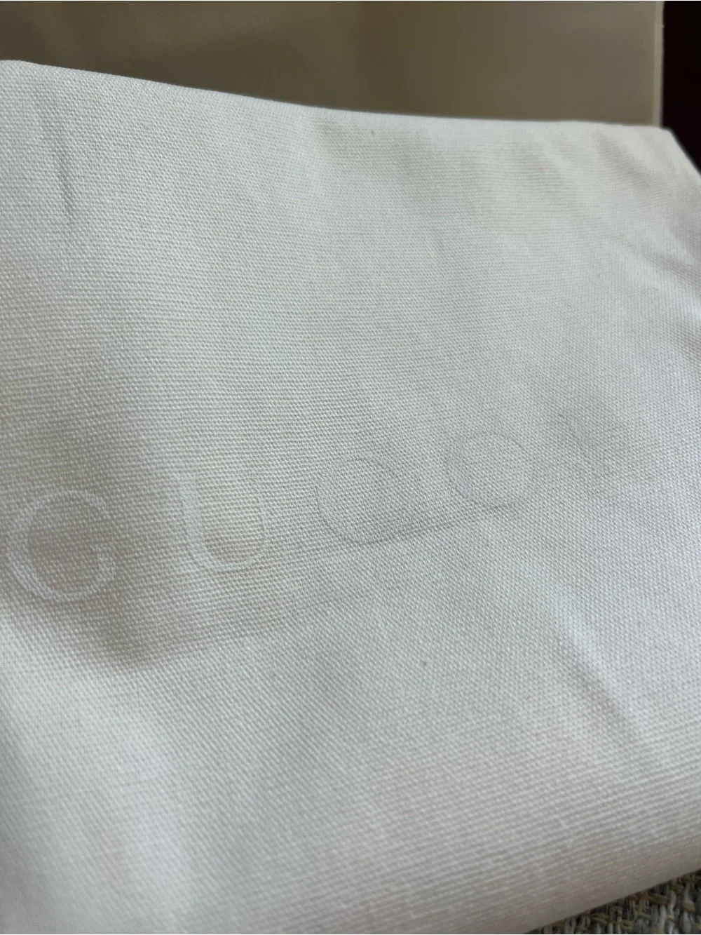 Gucci burgundy gift box, ribbon, bag and linen shoe cover set .
